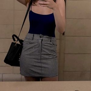 Checkered Mini Skirt